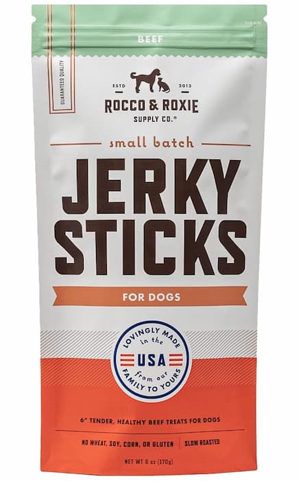 Bag of jerky treats for dogs
